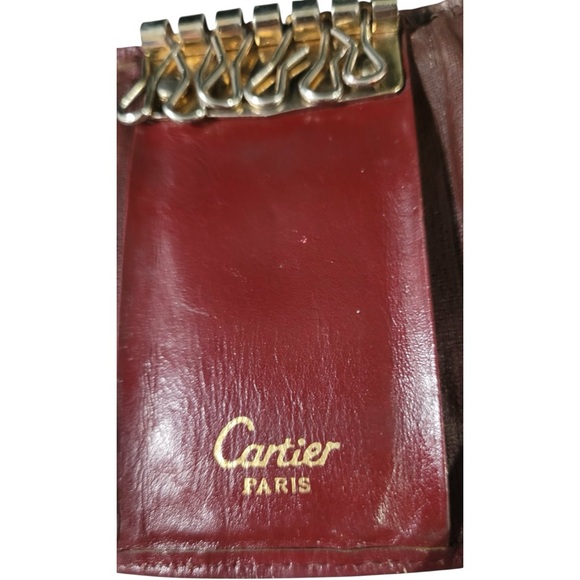 🇫🇷 🗝️ Authentic Vintage Cartier Burgundy Leather Key Holder | Paris 🗝️🇫🇷 - Picture 4 of 11